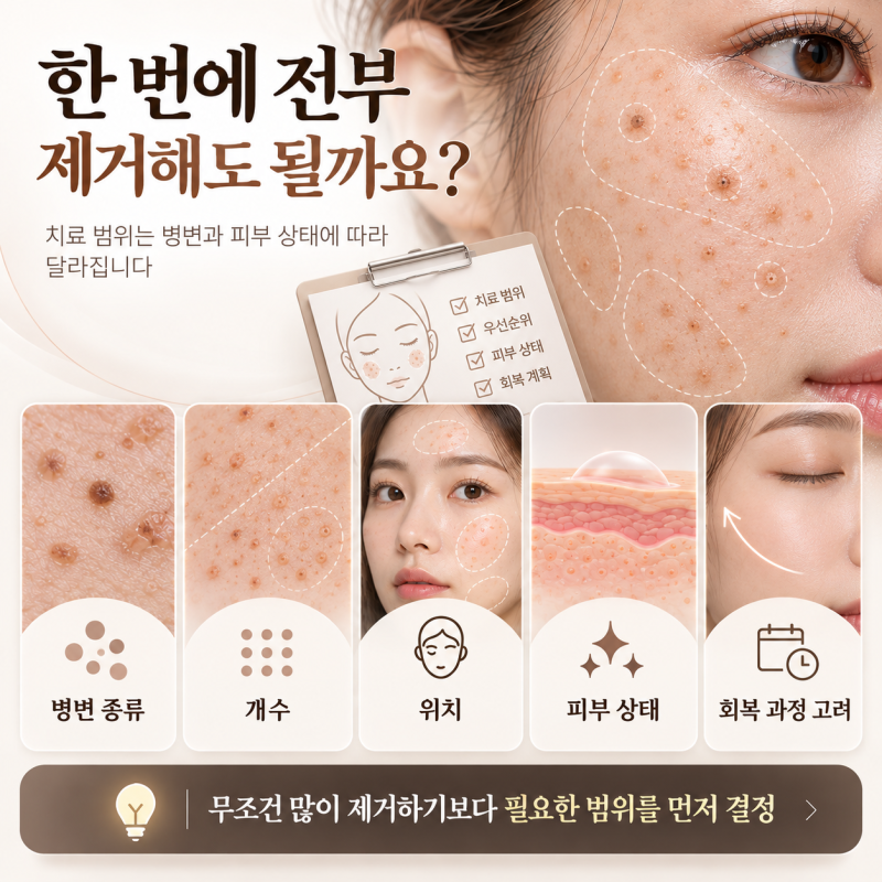 Phòng khám Da liễu Hongdae: Phân biệt mụn cóc phẳng, u ống tuyến mồ hôi và dày sừng tiết bã sần sùi trên mặt 사진 6